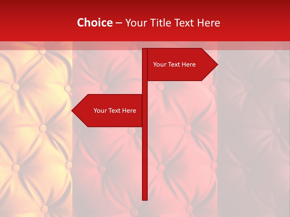 Red Button Stylish PowerPoint Template