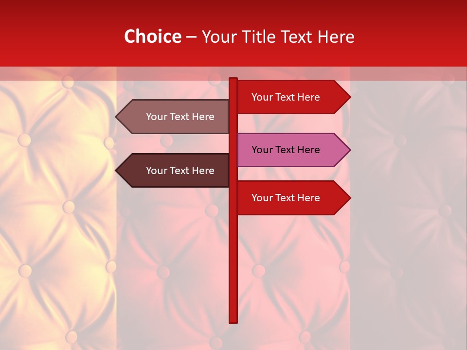 Red Button Stylish PowerPoint Template
