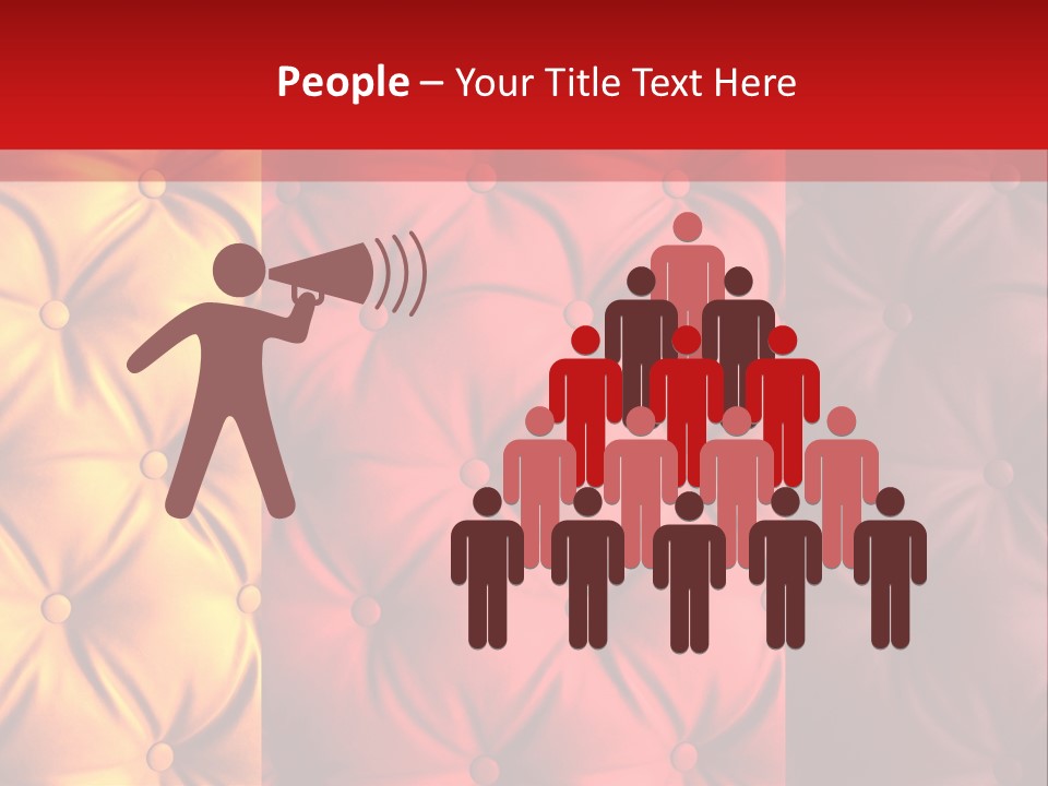 Red Button Stylish PowerPoint Template