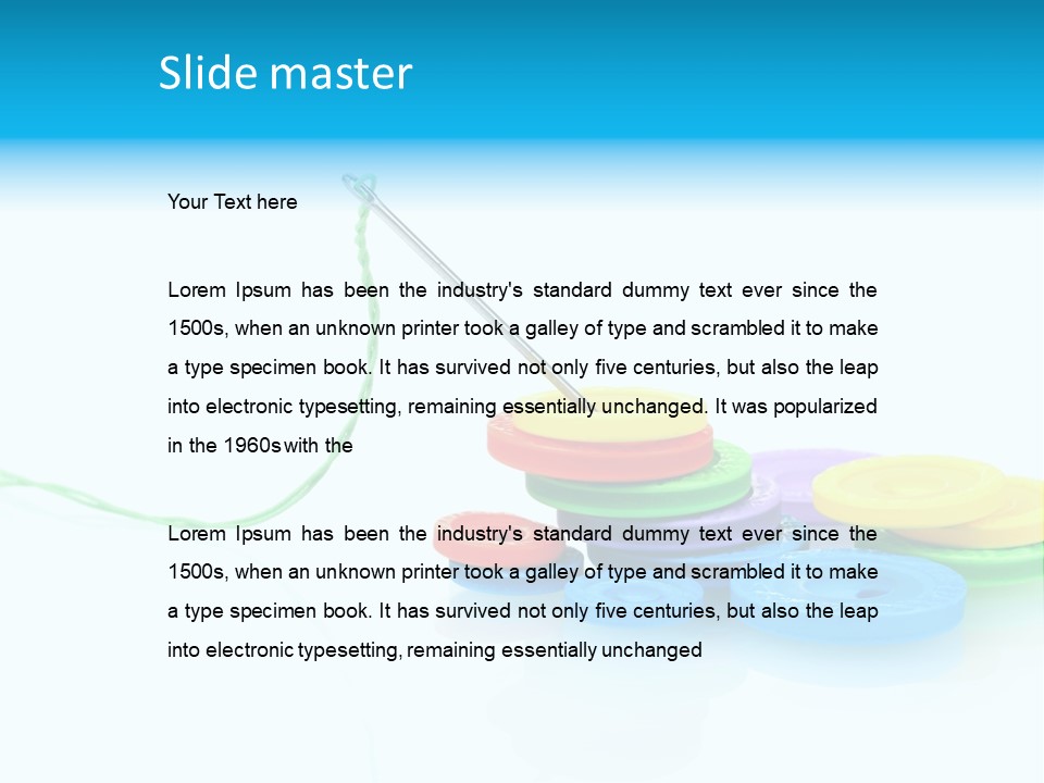 Notions Buttons Group PowerPoint Template