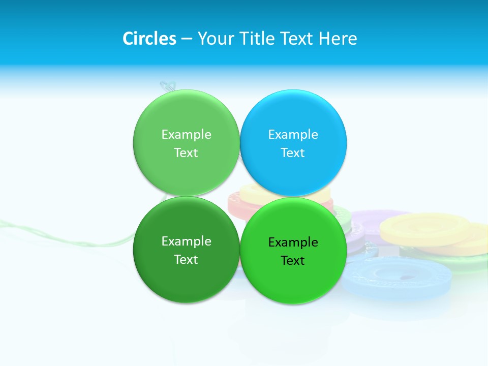 Notions Buttons Group PowerPoint Template