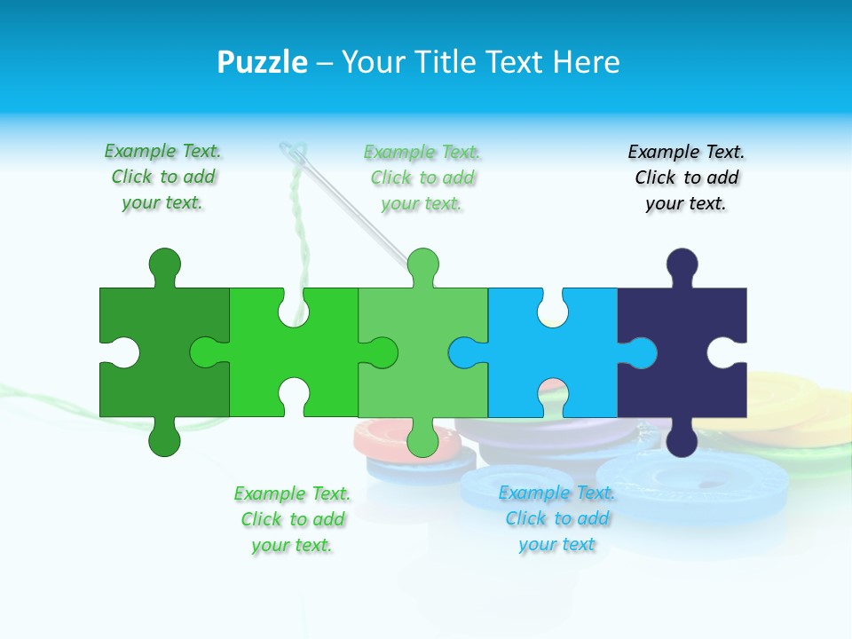 Notions Buttons Group PowerPoint Template