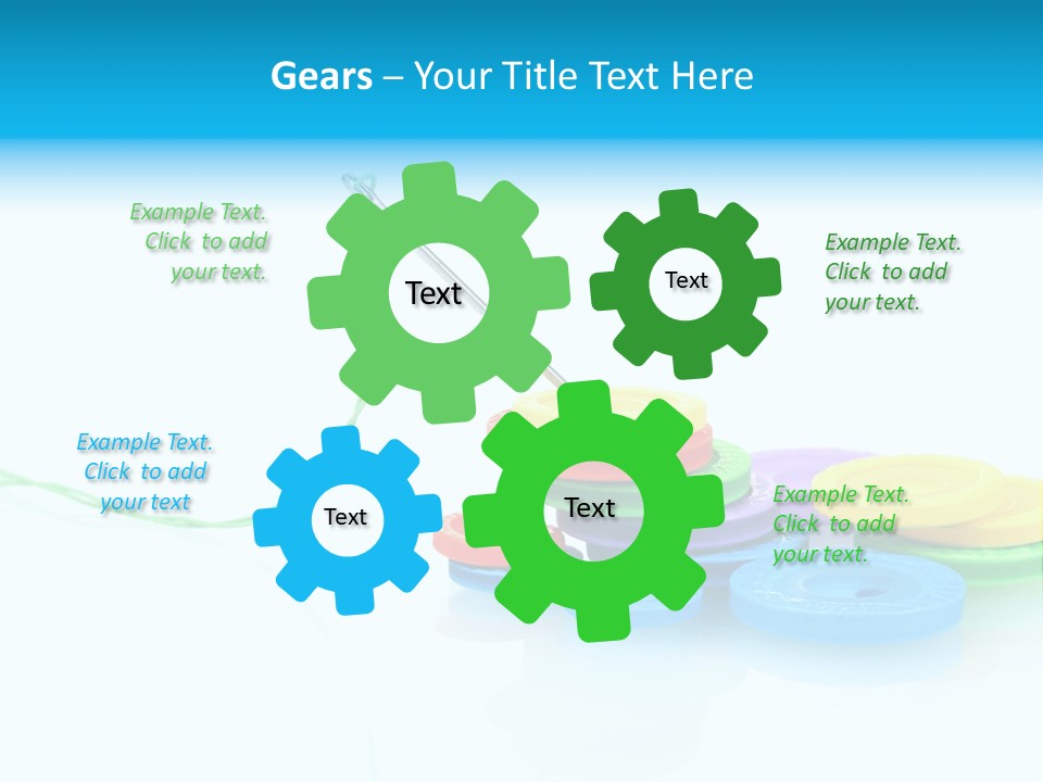 Notions Buttons Group PowerPoint Template