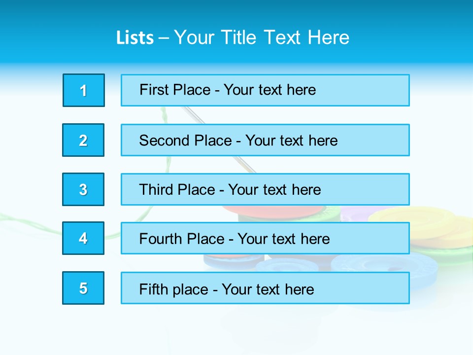 Notions Buttons Group PowerPoint Template