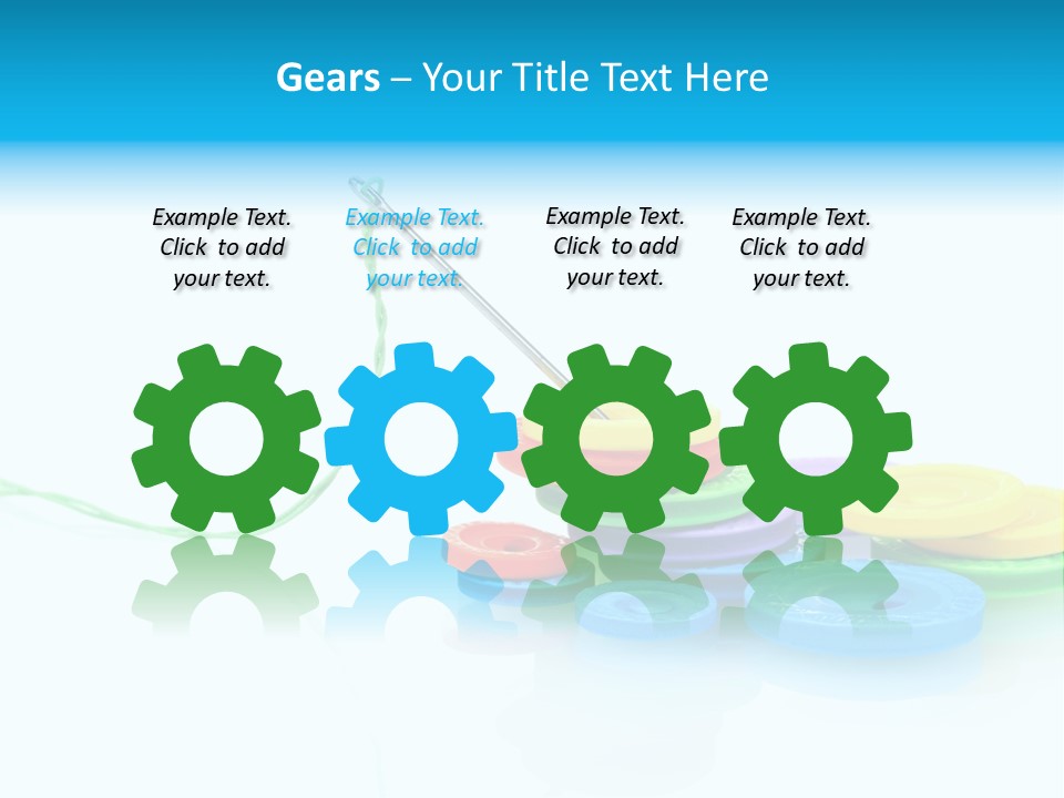 Notions Buttons Group PowerPoint Template