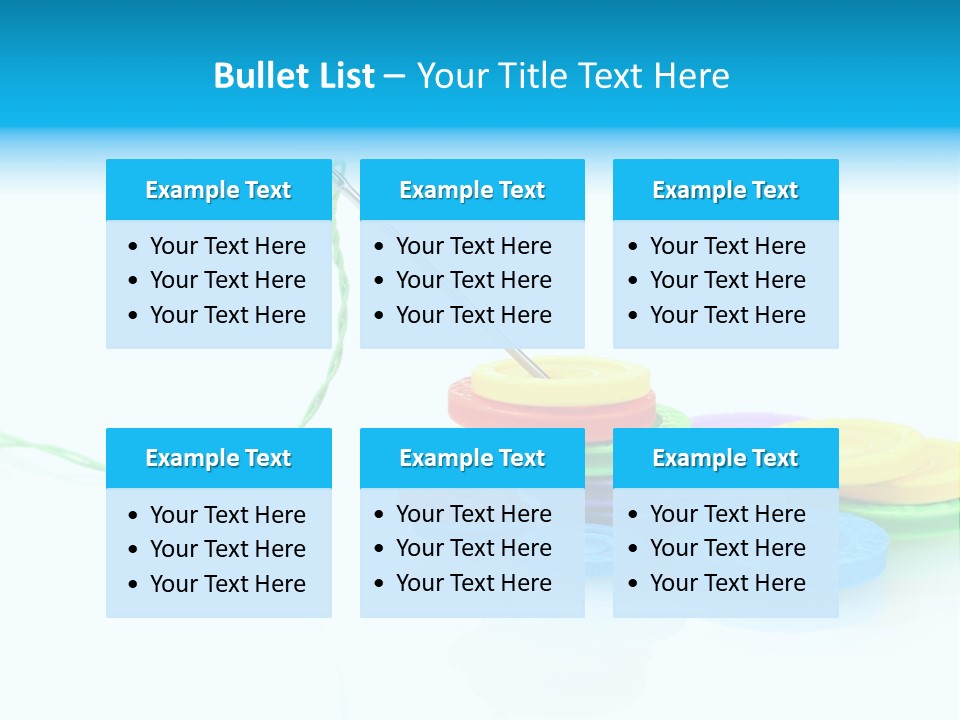 Notions Buttons Group PowerPoint Template
