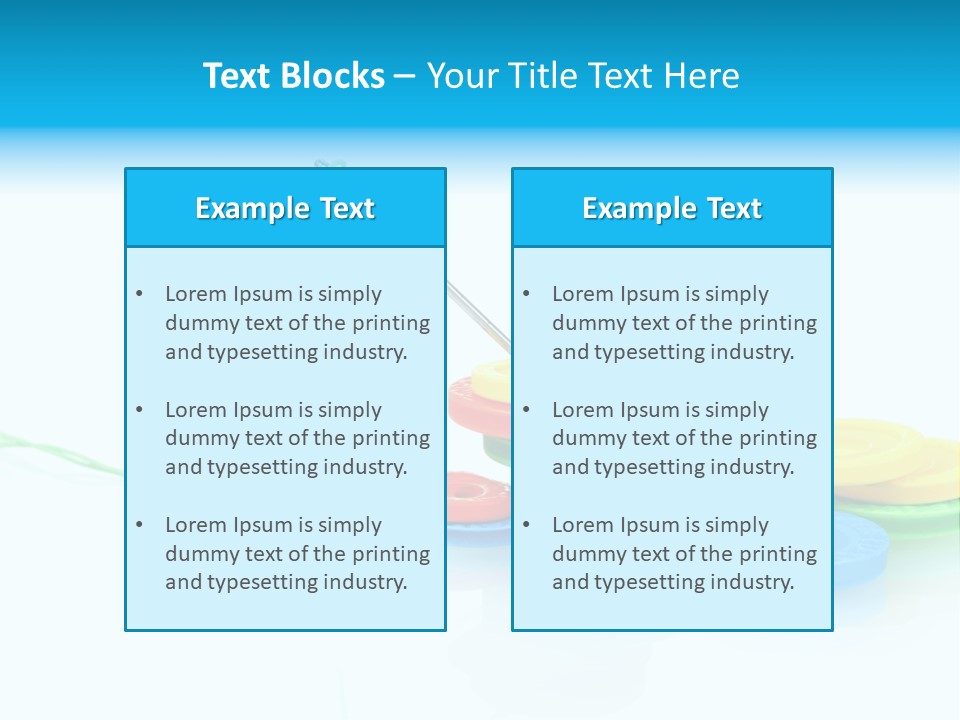 Notions Buttons Group PowerPoint Template