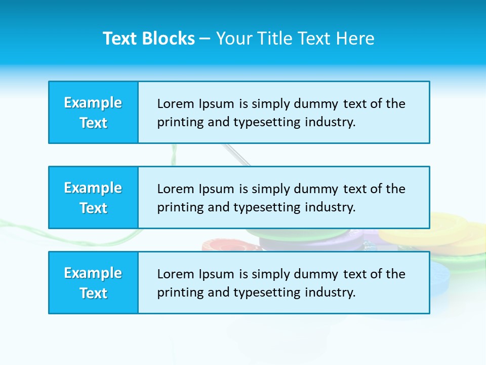 Notions Buttons Group PowerPoint Template