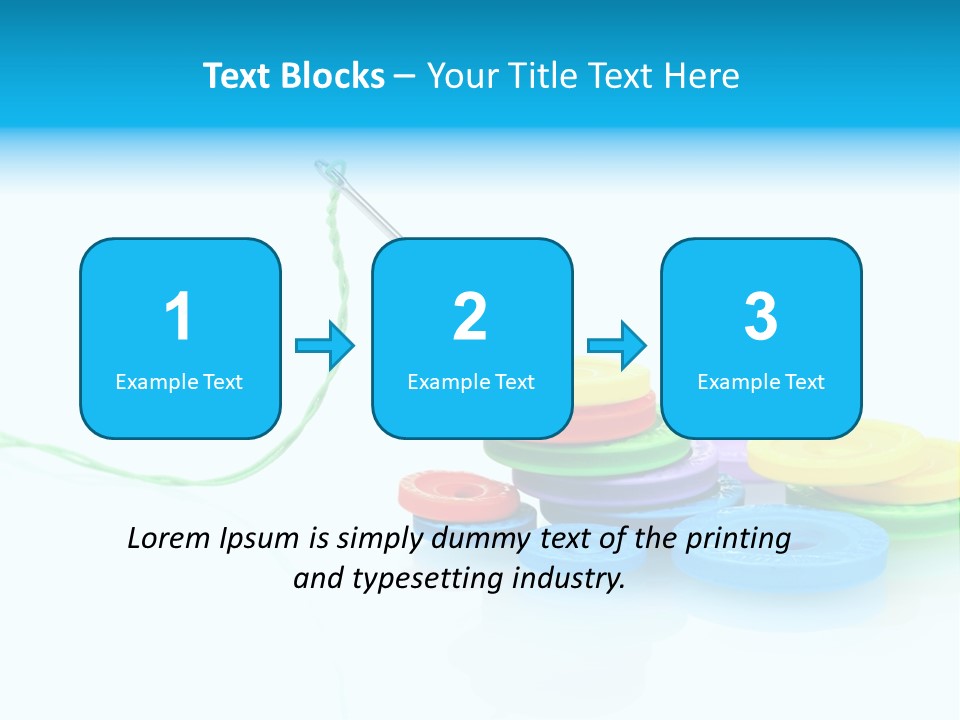 Notions Buttons Group PowerPoint Template