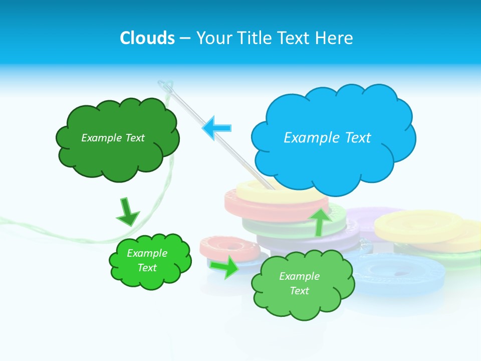 Notions Buttons Group PowerPoint Template