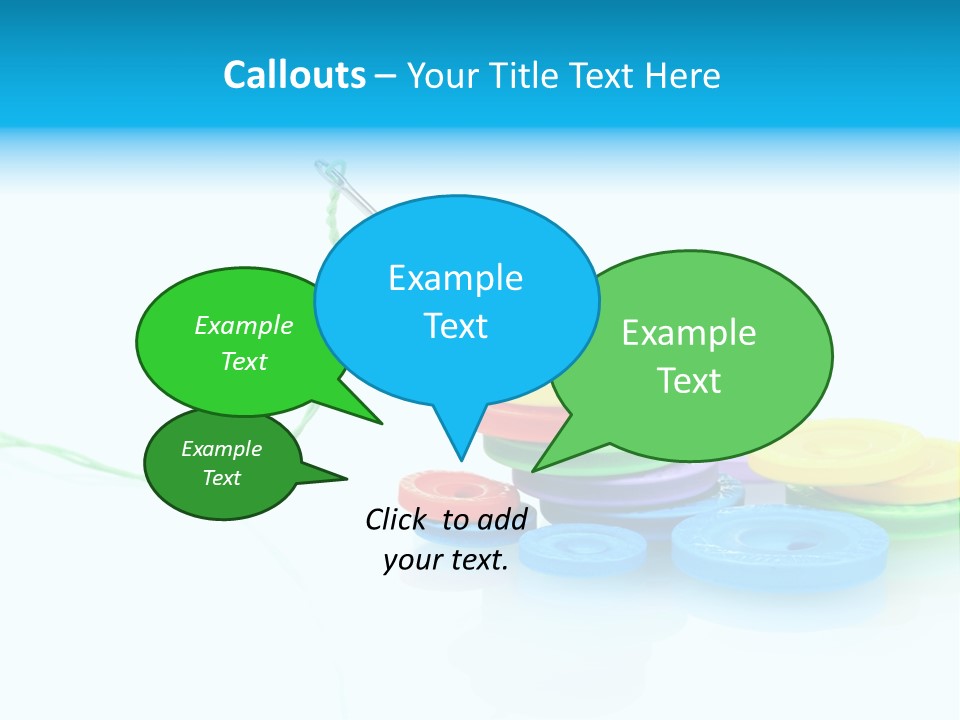 Notions Buttons Group PowerPoint Template