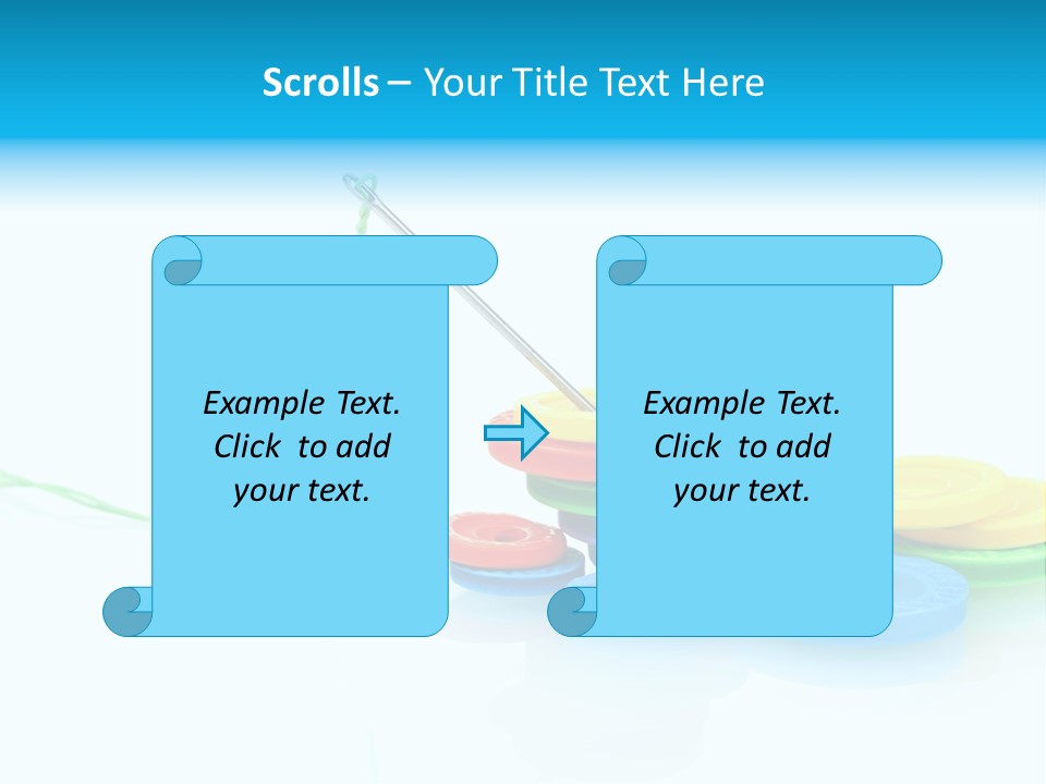 Notions Buttons Group PowerPoint Template