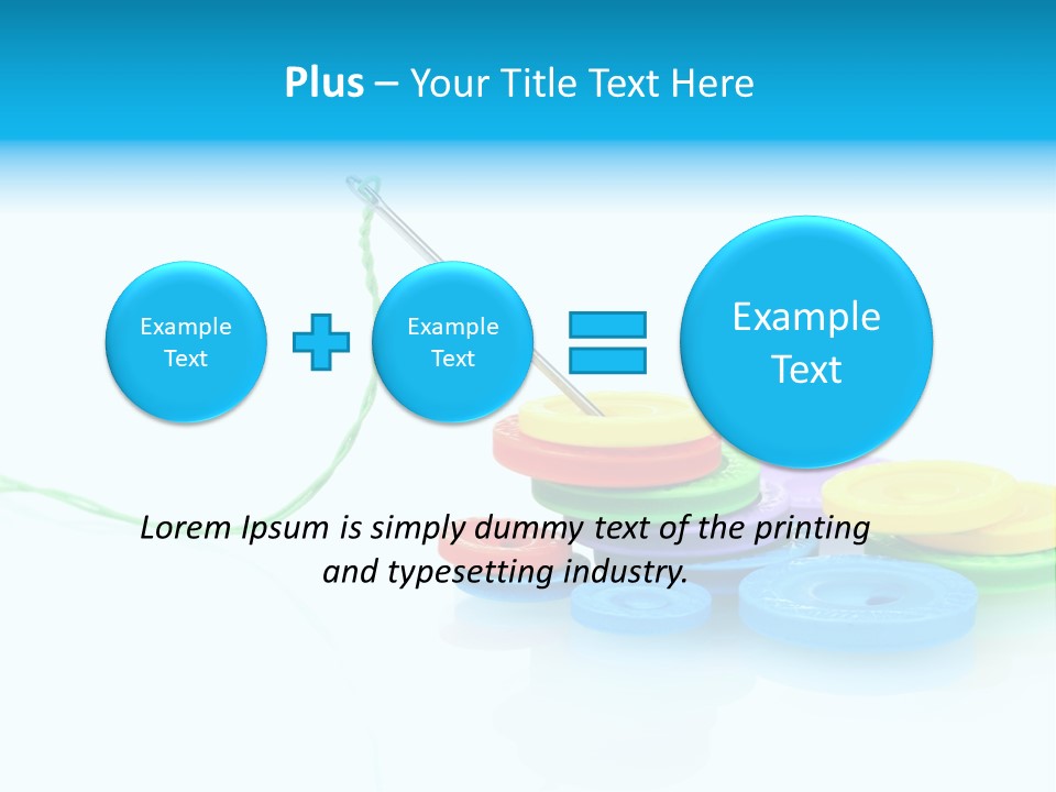 Notions Buttons Group PowerPoint Template