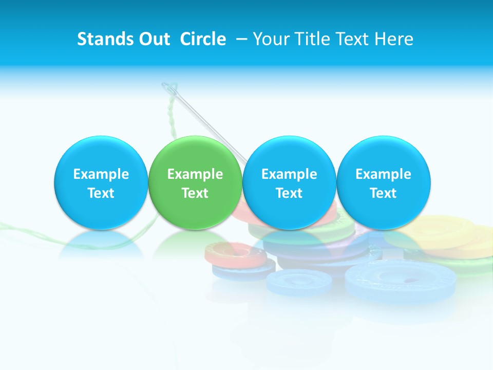 Notions Buttons Group PowerPoint Template