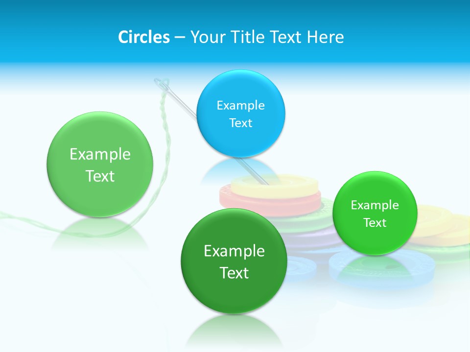 Notions Buttons Group PowerPoint Template