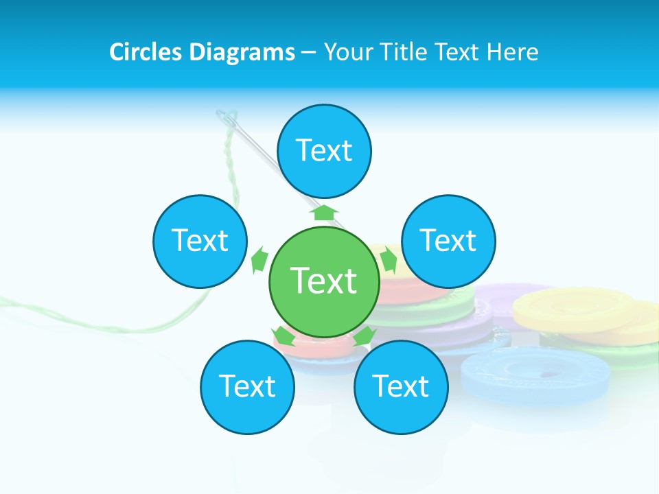 Notions Buttons Group PowerPoint Template