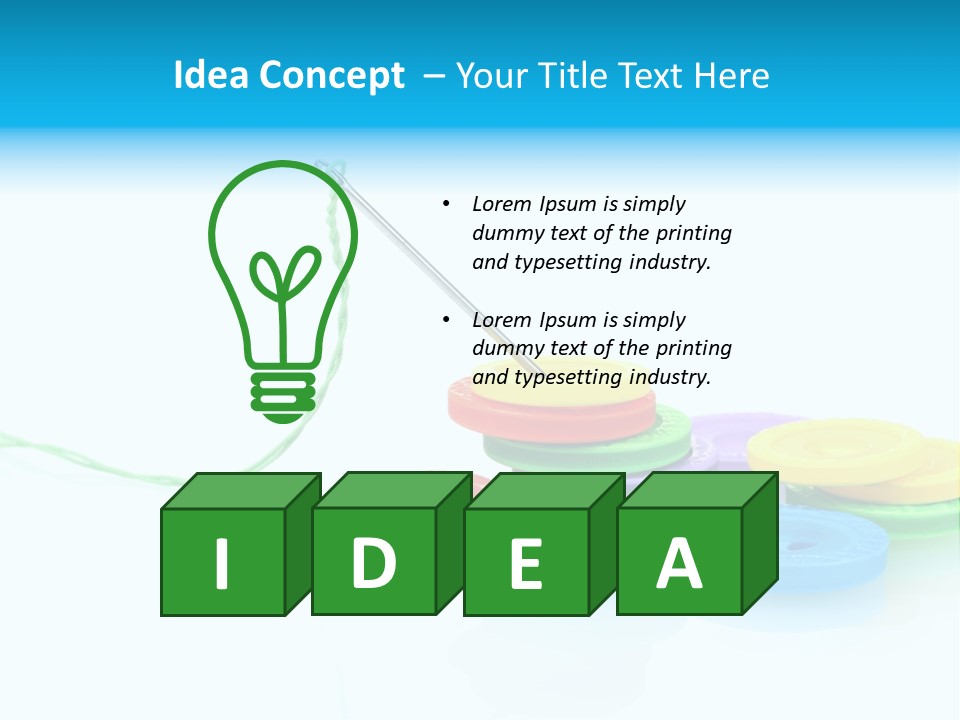 Notions Buttons Group PowerPoint Template