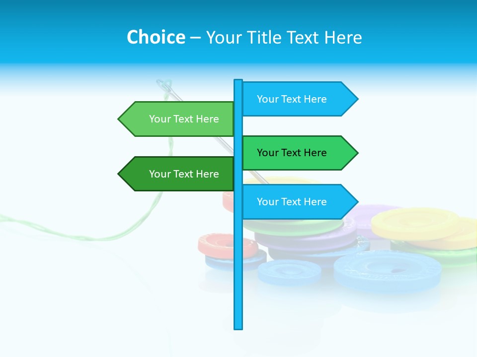 Notions Buttons Group PowerPoint Template