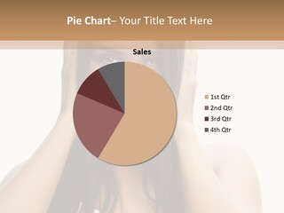 Beauty Looking At Camera Makeup PowerPoint Template