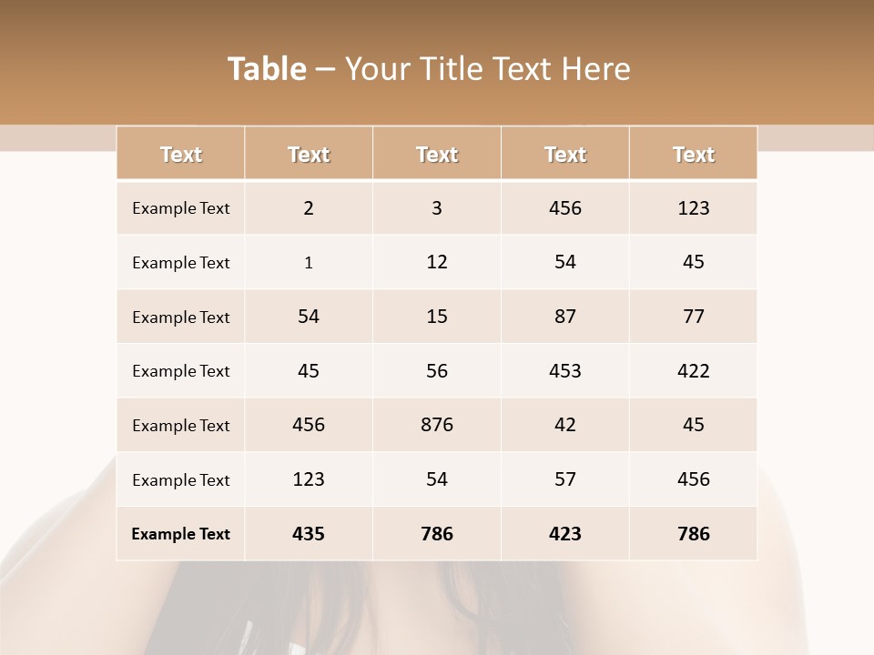 Beauty Looking At Camera Makeup PowerPoint Template