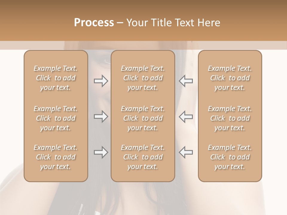 Beauty Looking At Camera Makeup PowerPoint Template