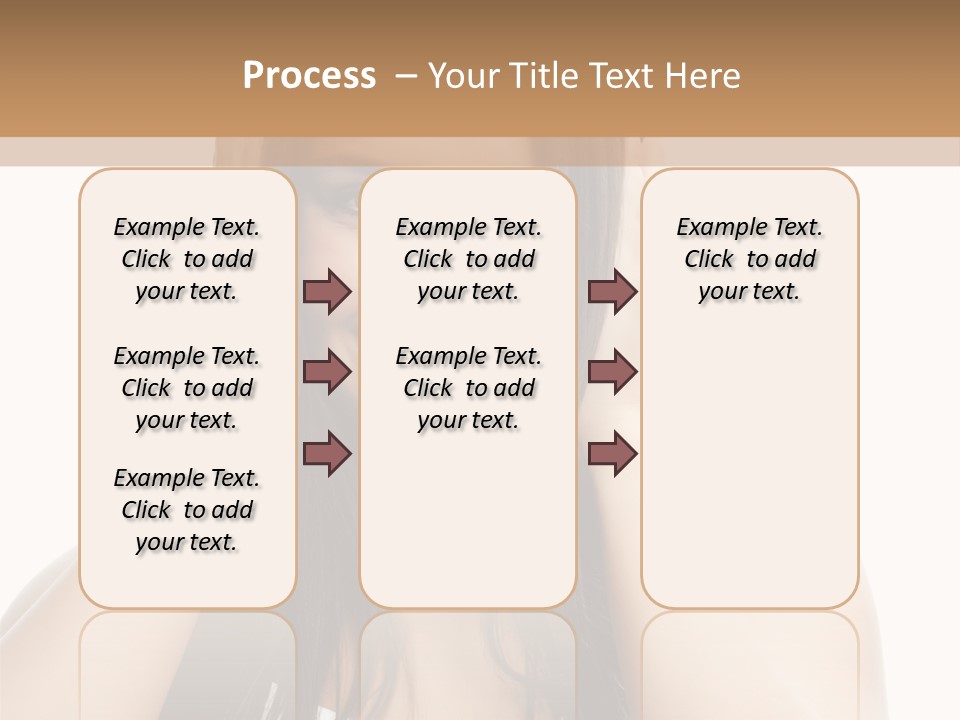 Beauty Looking At Camera Makeup PowerPoint Template