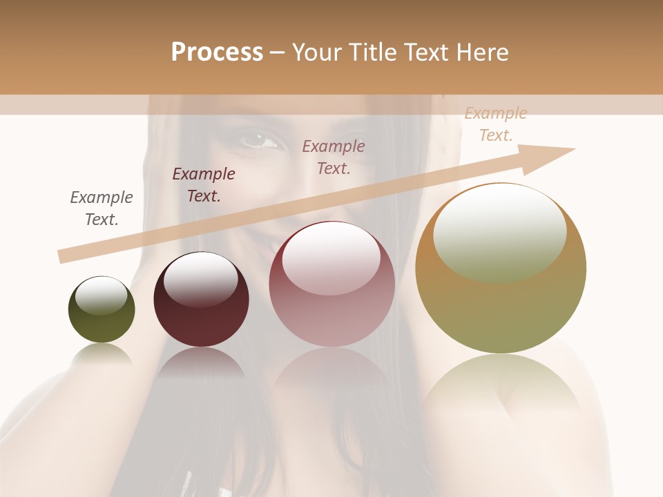 Beauty Looking At Camera Makeup PowerPoint Template