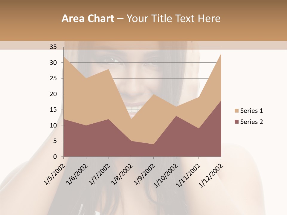 Beauty Looking At Camera Makeup PowerPoint Template