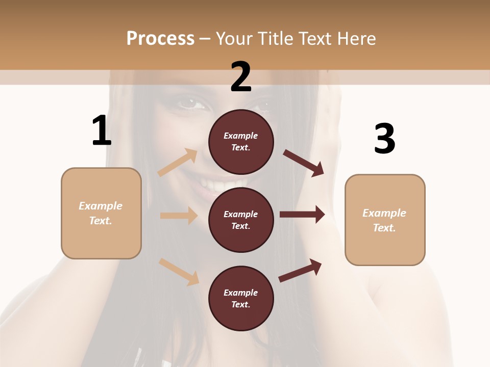 Beauty Looking At Camera Makeup PowerPoint Template