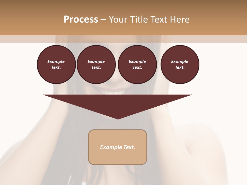 Beauty Looking At Camera Makeup PowerPoint Template