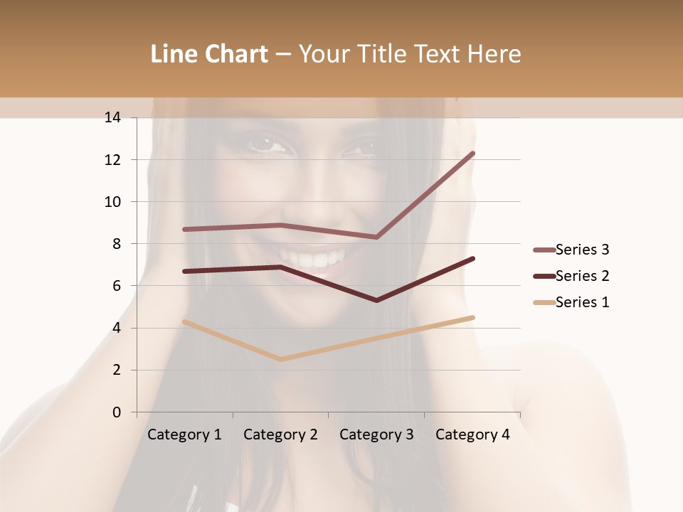 Beauty Looking At Camera Makeup PowerPoint Template
