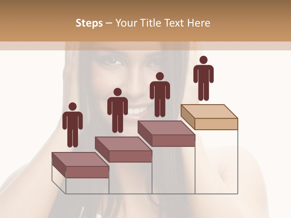 Beauty Looking At Camera Makeup PowerPoint Template