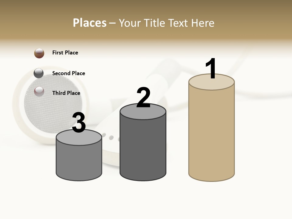 Black Mobile Personal Accessory PowerPoint Template