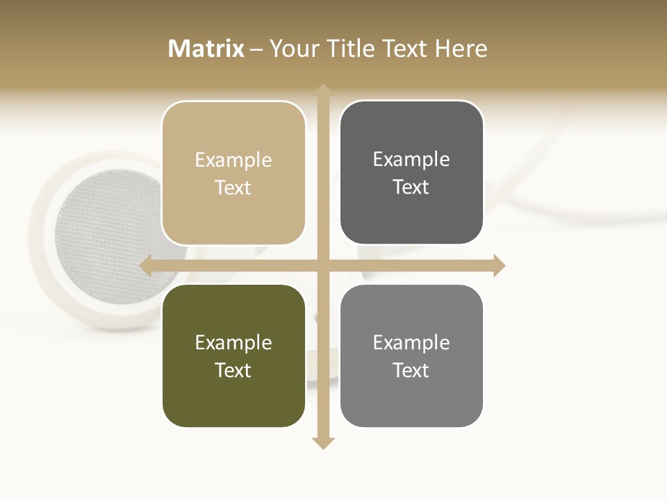 Black Mobile Personal Accessory PowerPoint Template