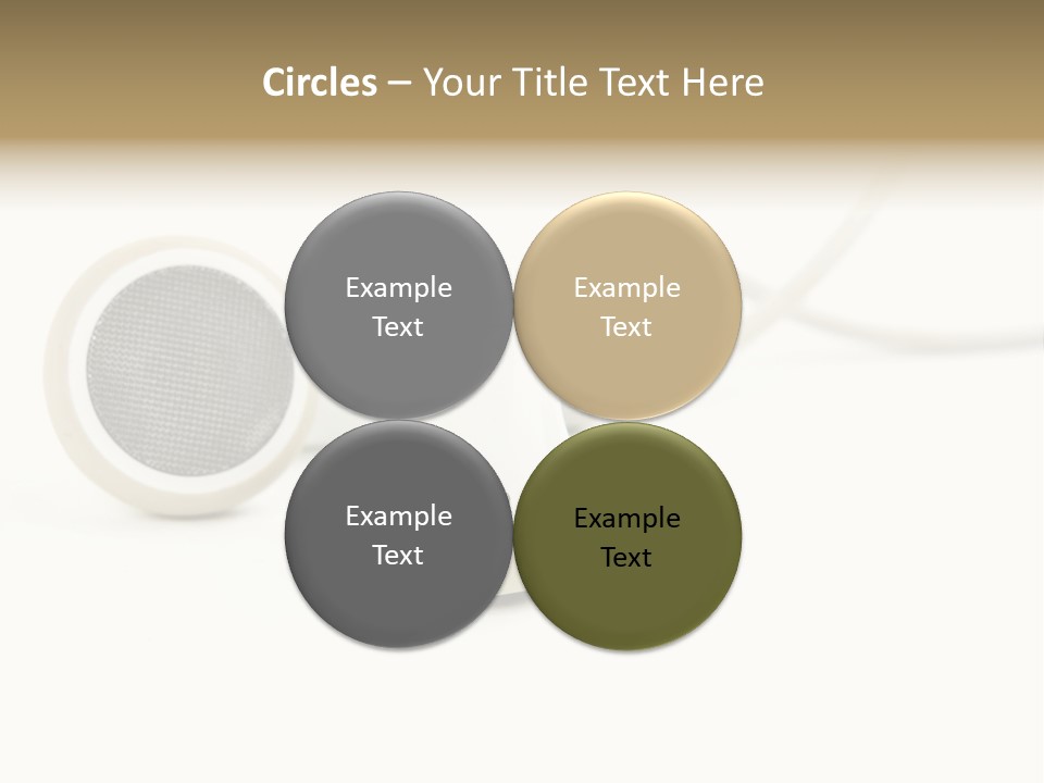 Black Mobile Personal Accessory PowerPoint Template