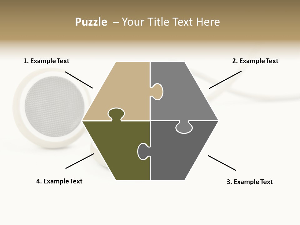 Black Mobile Personal Accessory PowerPoint Template