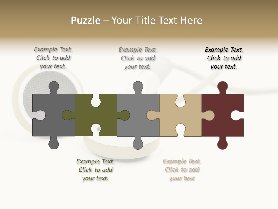 Black Mobile Personal Accessory PowerPoint Template