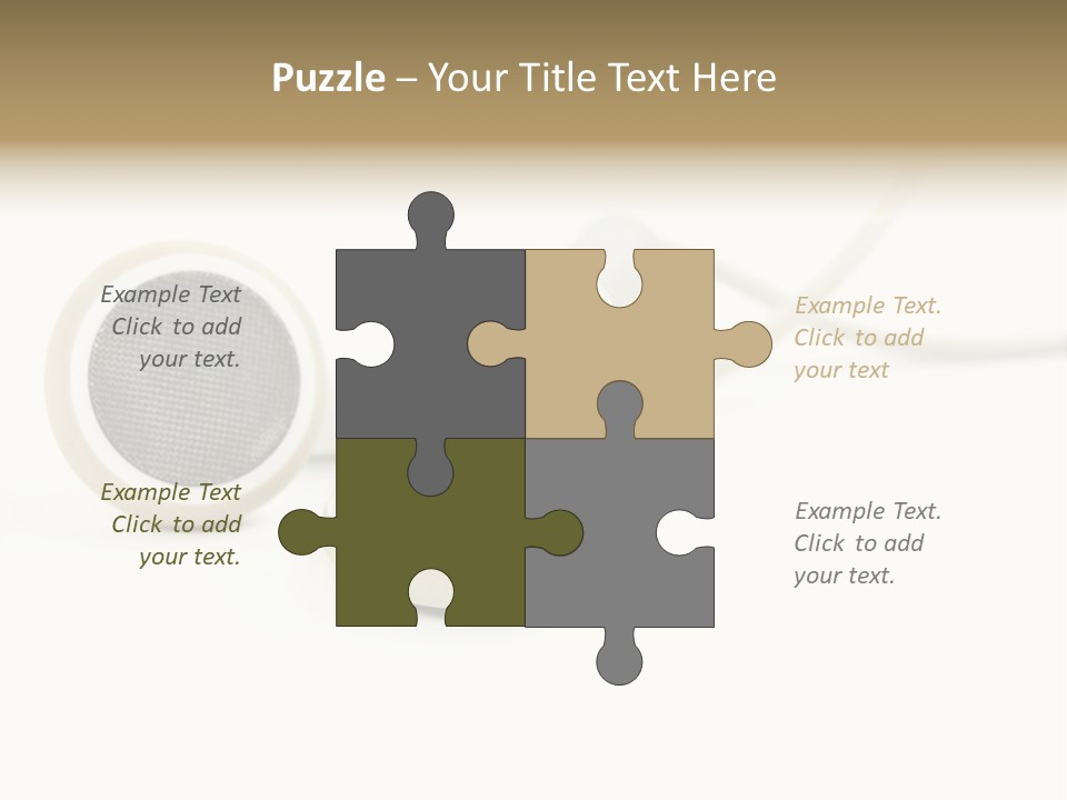 Black Mobile Personal Accessory PowerPoint Template