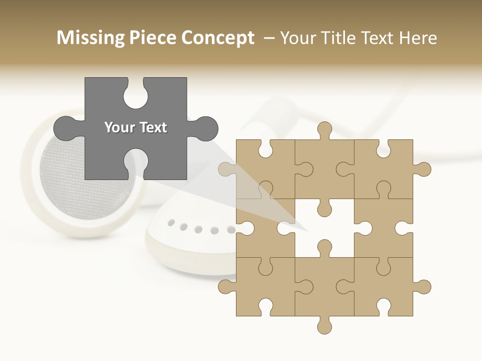 Black Mobile Personal Accessory PowerPoint Template