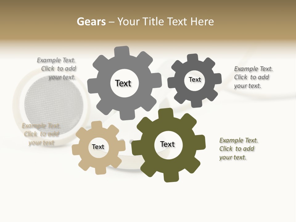 Black Mobile Personal Accessory PowerPoint Template