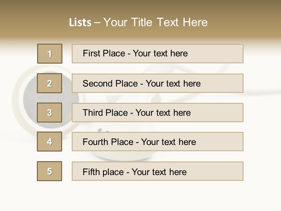 Black Mobile Personal Accessory PowerPoint Template