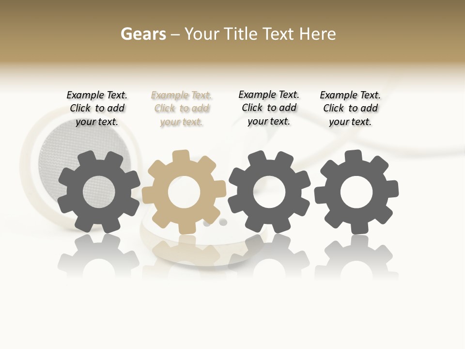 Black Mobile Personal Accessory PowerPoint Template