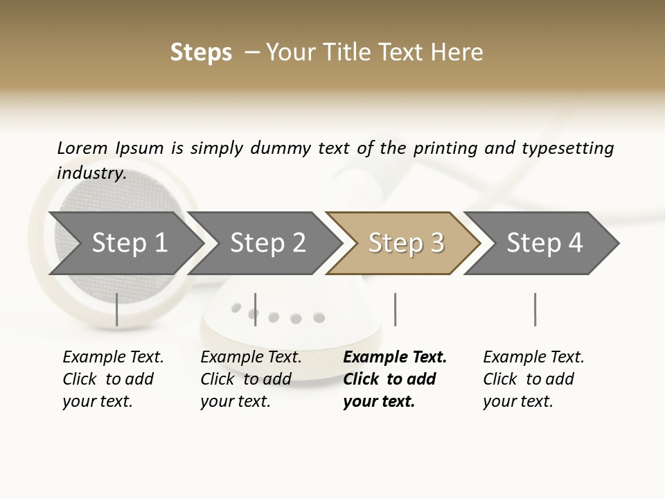 Black Mobile Personal Accessory PowerPoint Template