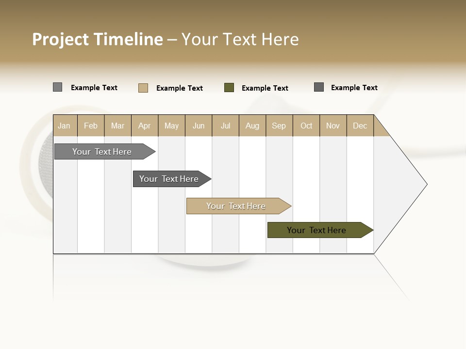 Black Mobile Personal Accessory PowerPoint Template