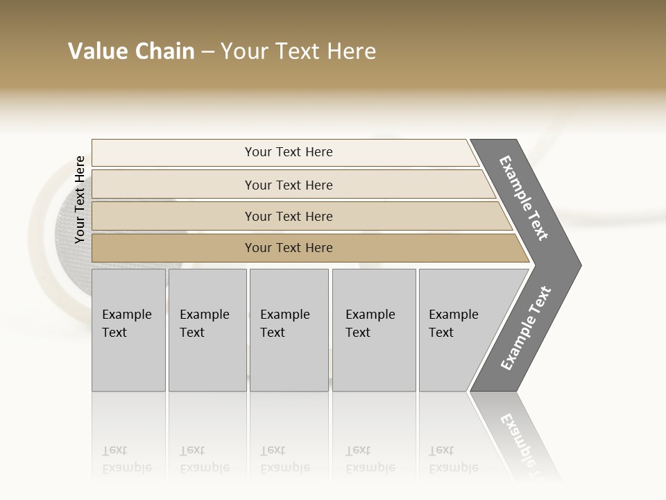 Black Mobile Personal Accessory PowerPoint Template