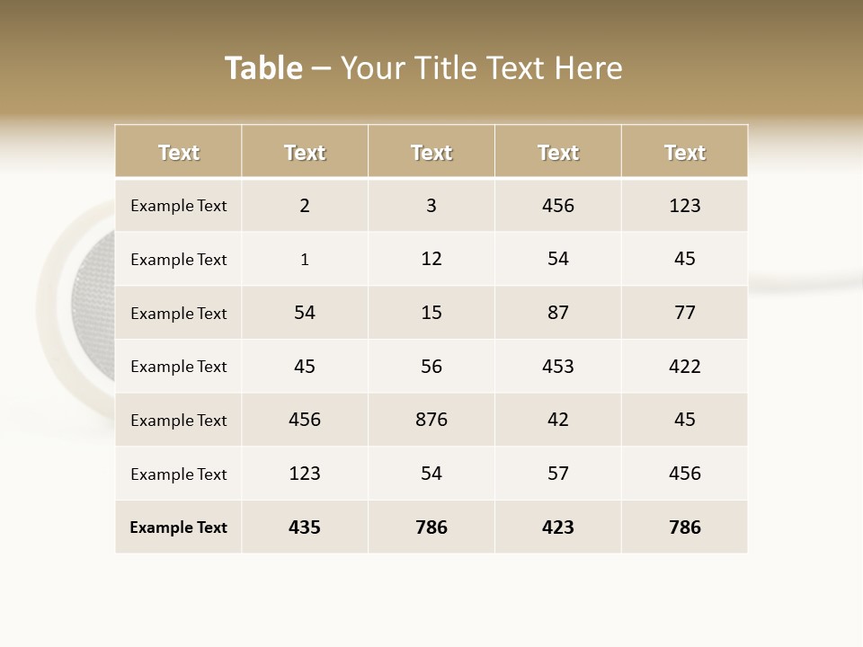 Black Mobile Personal Accessory PowerPoint Template