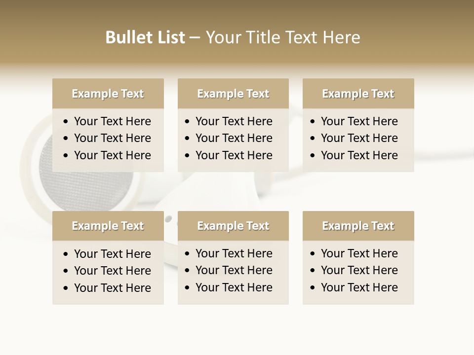 Black Mobile Personal Accessory PowerPoint Template