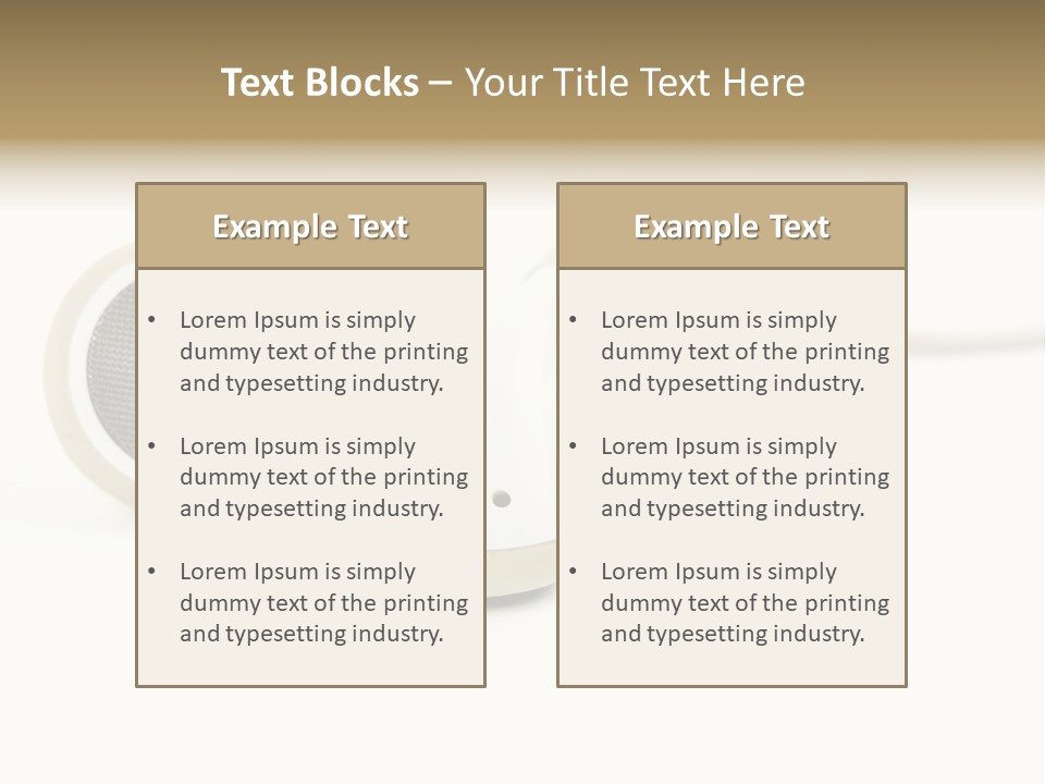 Black Mobile Personal Accessory PowerPoint Template