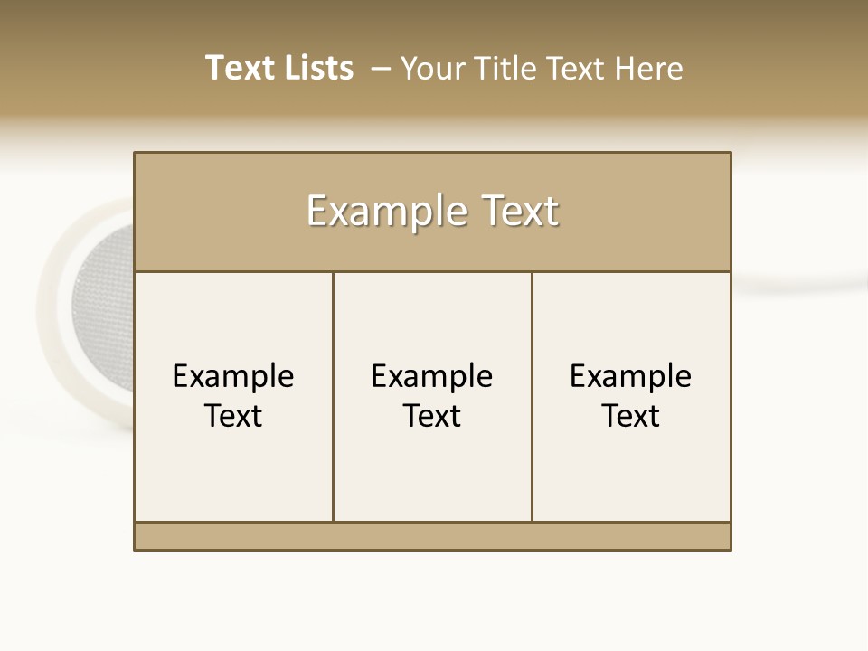 Black Mobile Personal Accessory PowerPoint Template