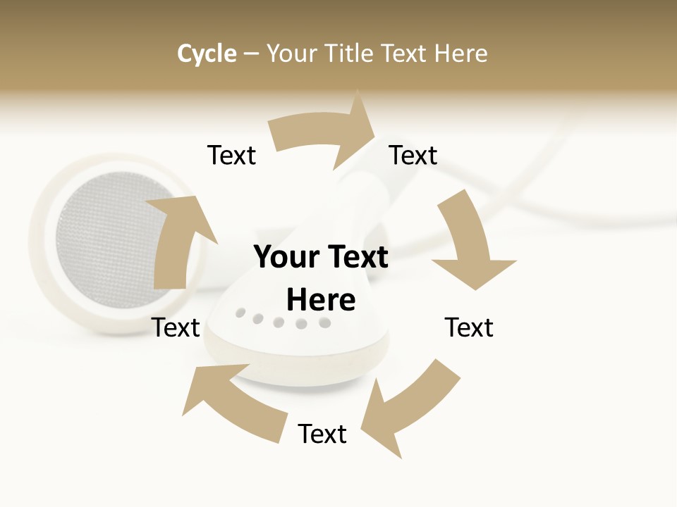 Black Mobile Personal Accessory PowerPoint Template